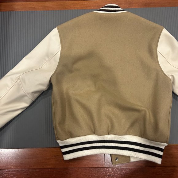 Golden Bear Camel/Cream Contemporary Fit Varsity Jacket - Picture 3 of 3